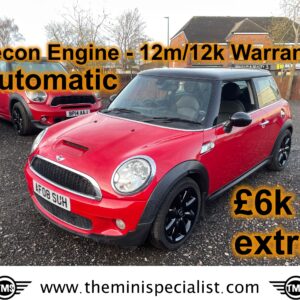 2009 MINI Cooper S Automatic – in Chili Red – Recon Engine