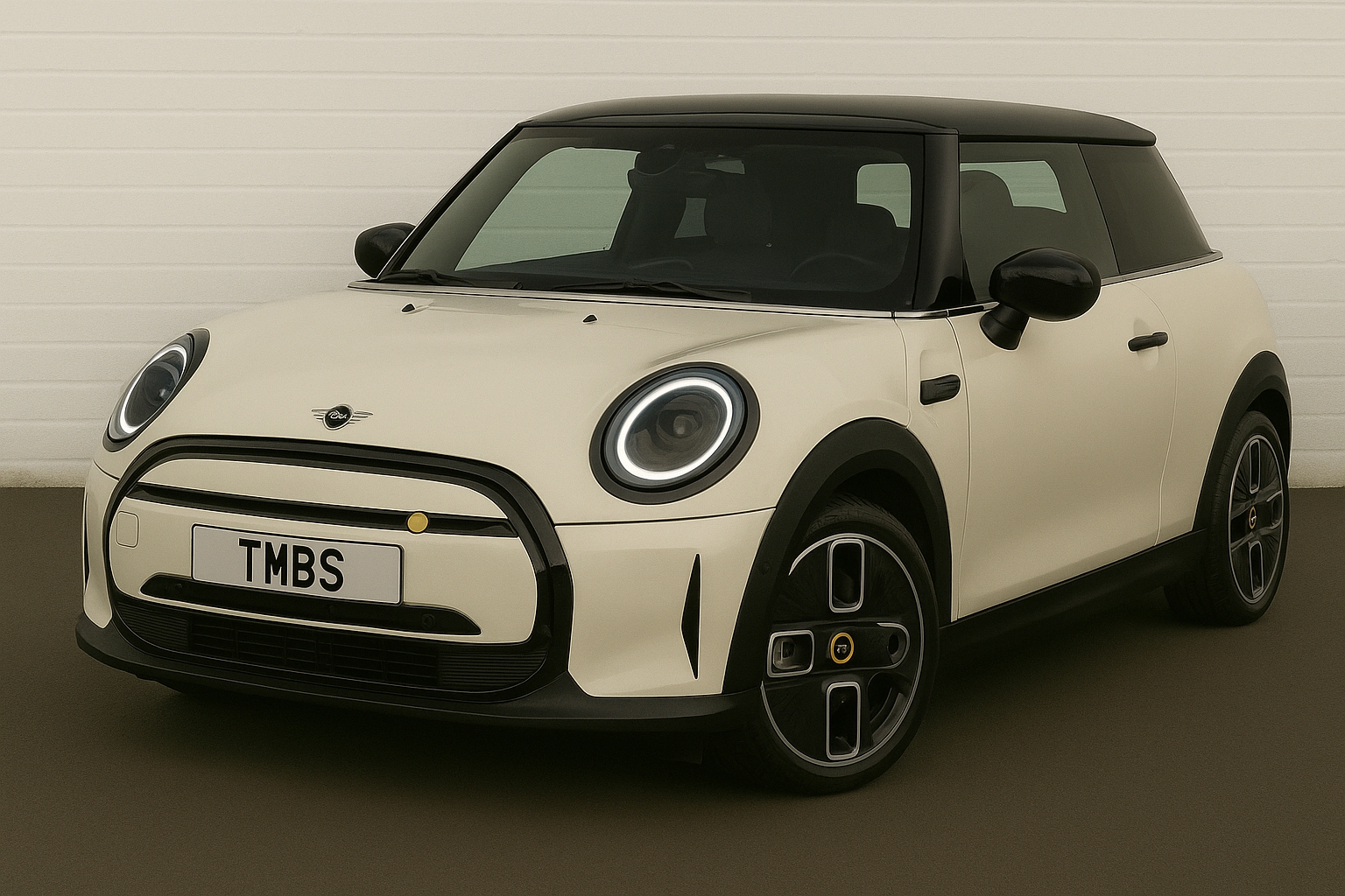 MINI Electric hatchback (J01) outside The MINI and BMW Specialist – EV servicing available in the West Midlands