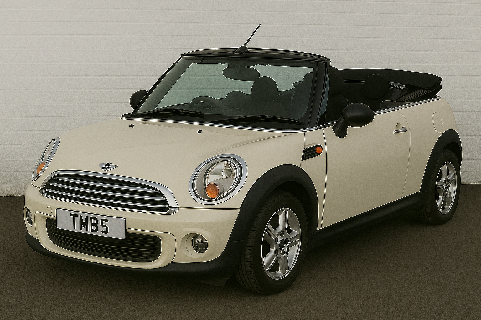 MINI R57 Convertible front view at The MINI Specialist with TMBS number plate