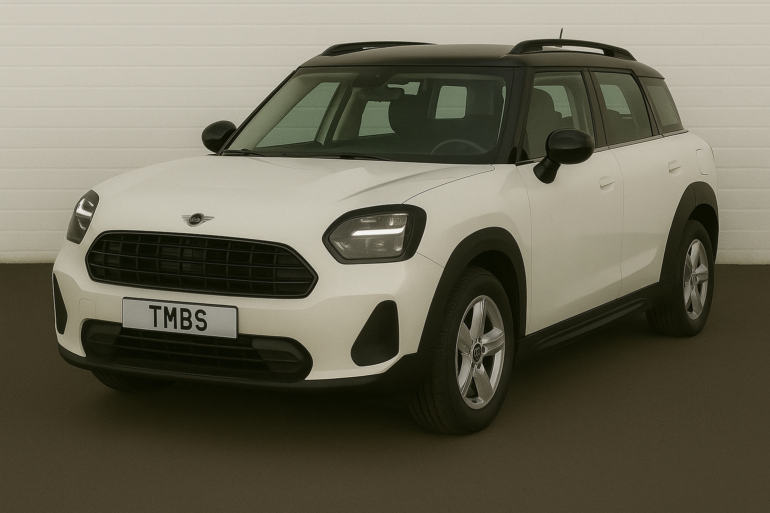 Latest MINI Countryman model (U25) outside our specialist garage – full servicing available in the West Midlands