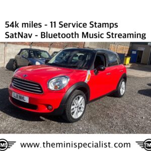 Mini Countryman – SatNav – Bluetooth Music – 11 Stamps – 54k